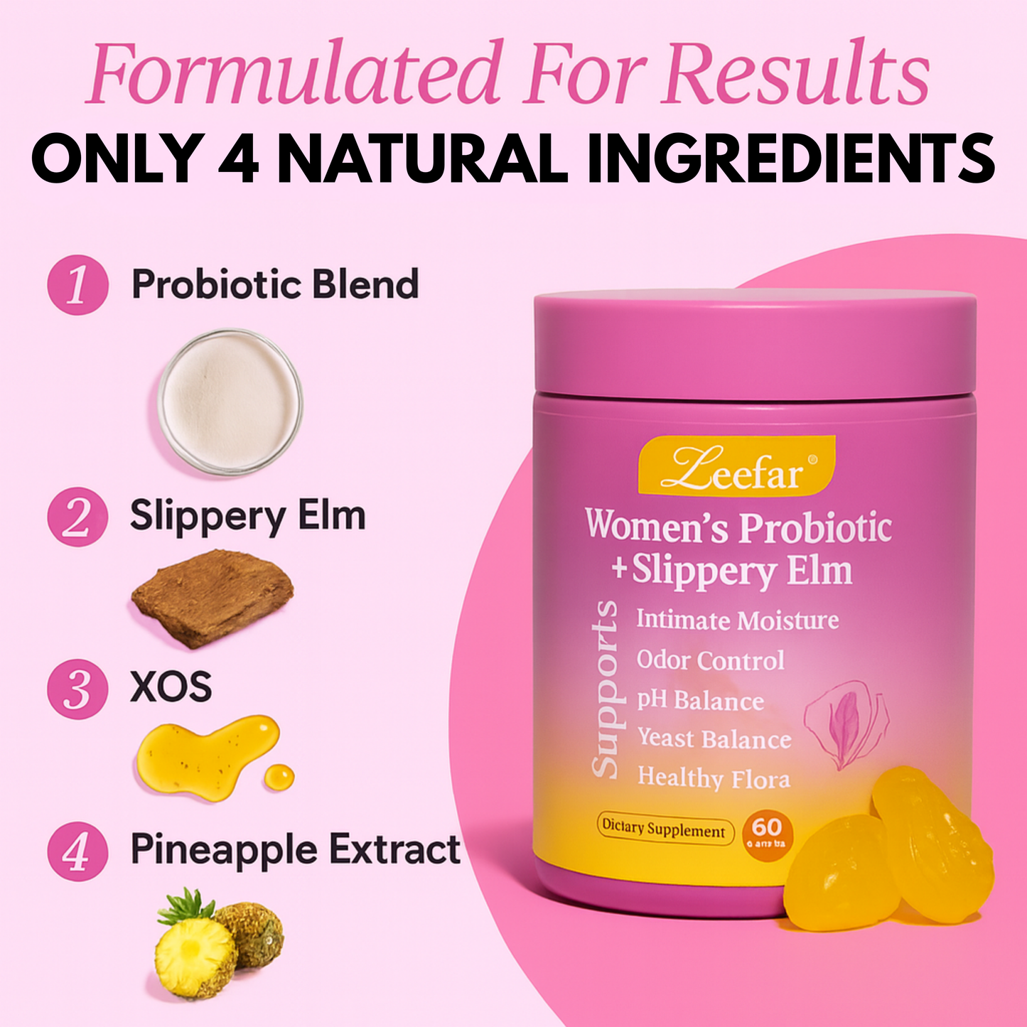 Leefar® Women’s Probiotic Slippery Elm